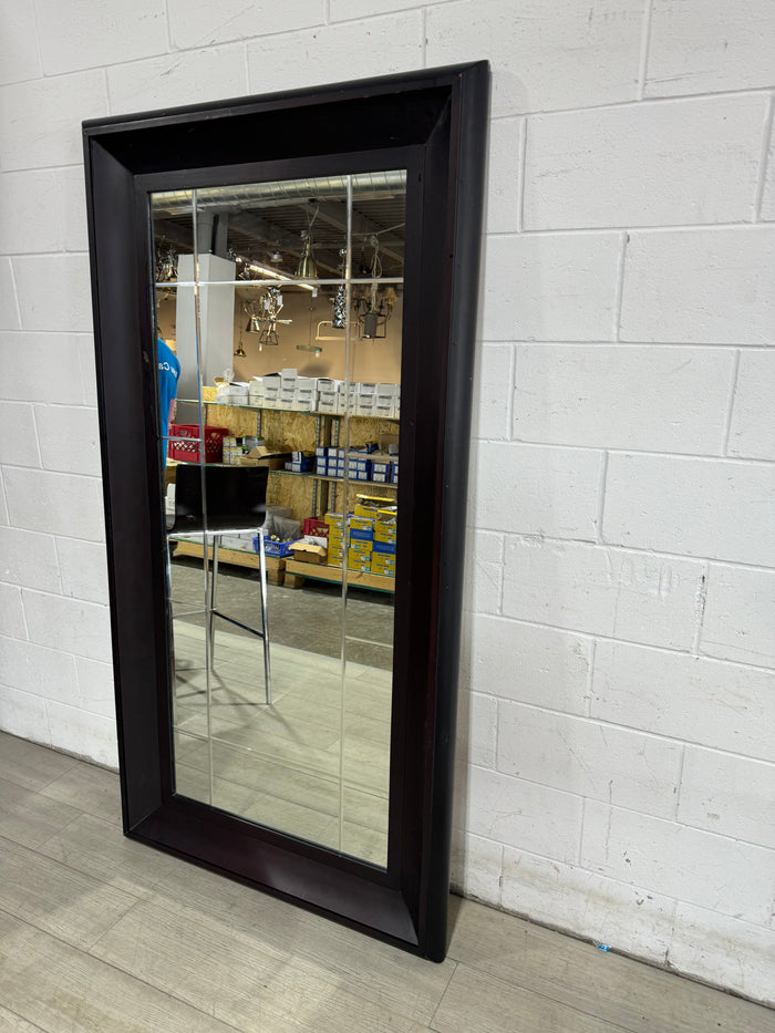 Large Black Framed Mirror