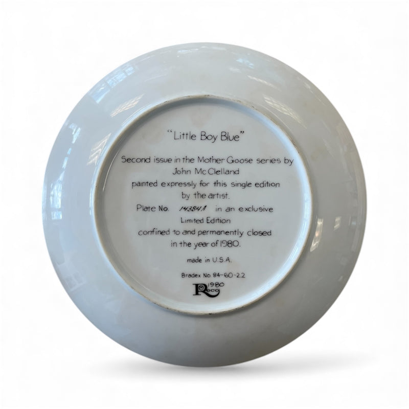 "Little Blue Boy" - Reco International 1980s Limited Edition Collectors Plate