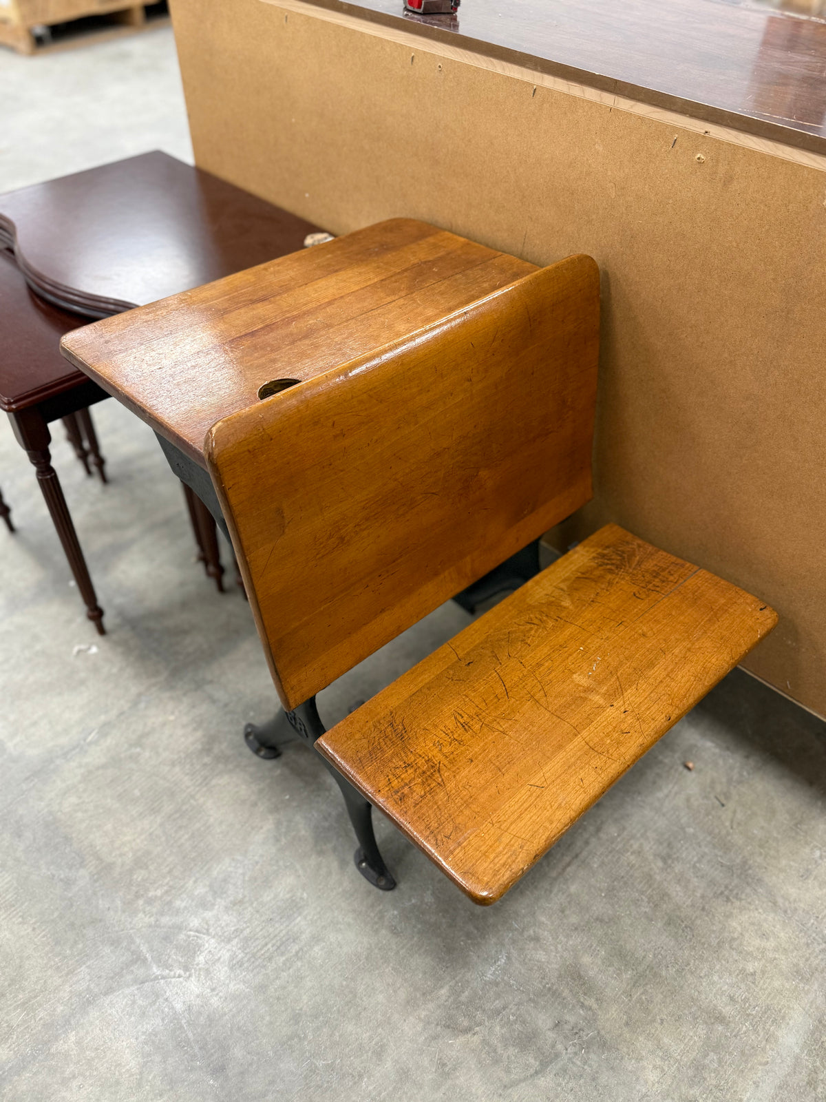 Vintage Collectible Antique School Desk