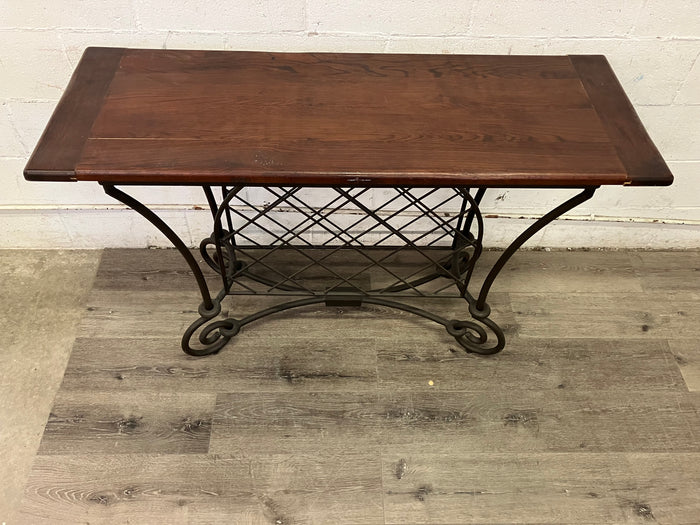 Console Table with Iron Frame