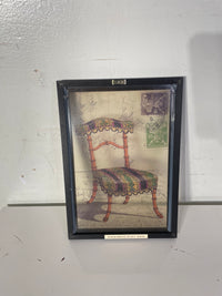 Framed Glass Art - Patterned Accent Chair