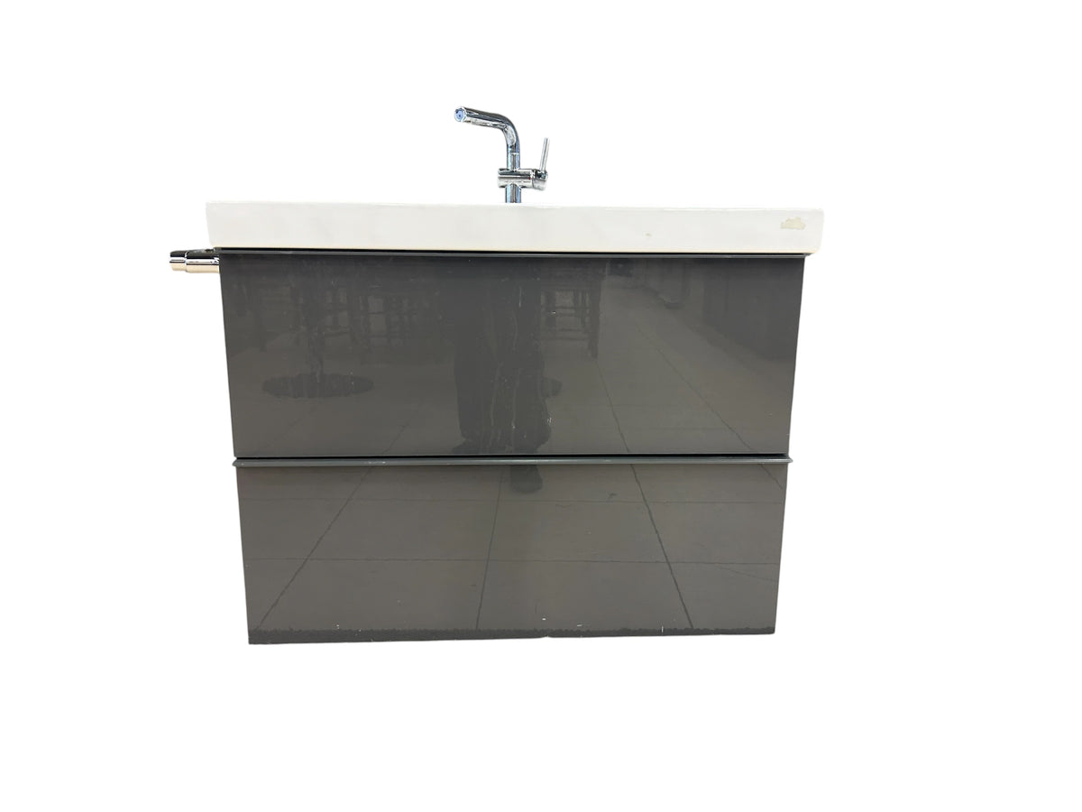 Grey Wall-hung Vanity