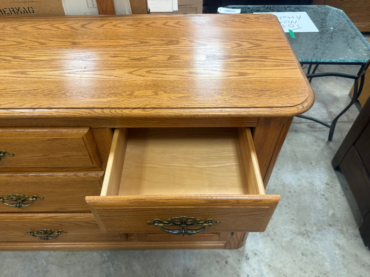Solid Wood Dresser with Mirror