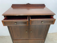 Sturdy Wood Buffet with Brass Hardware