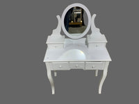 White Vanity with Mirror