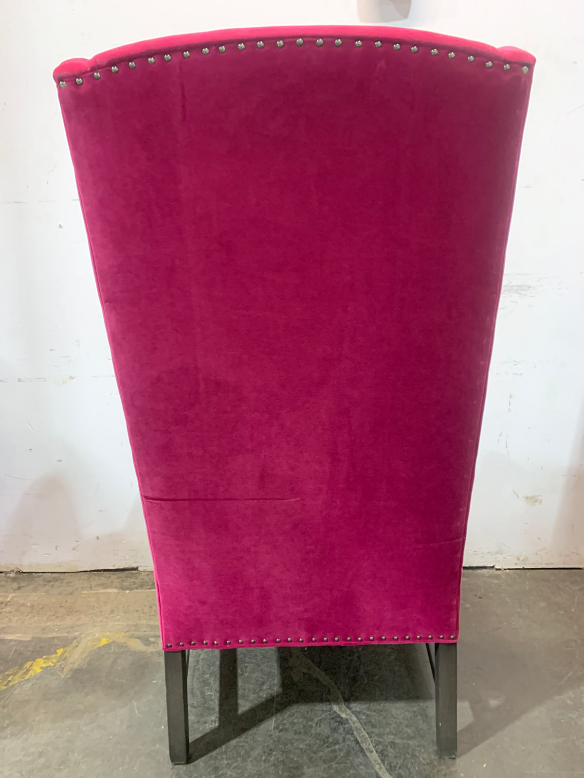 Queen Red Velvet Armchair