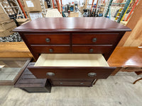 Sibu Transitional Cherry Solid Wood 5-Drawer Dresser