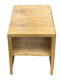 Modern Rustic Styled Woodgrain Side Table