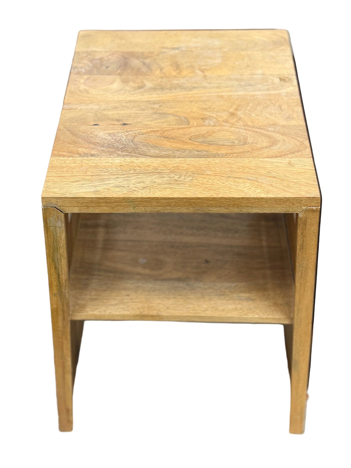 Modern Rustic Styled Woodgrain Side Table