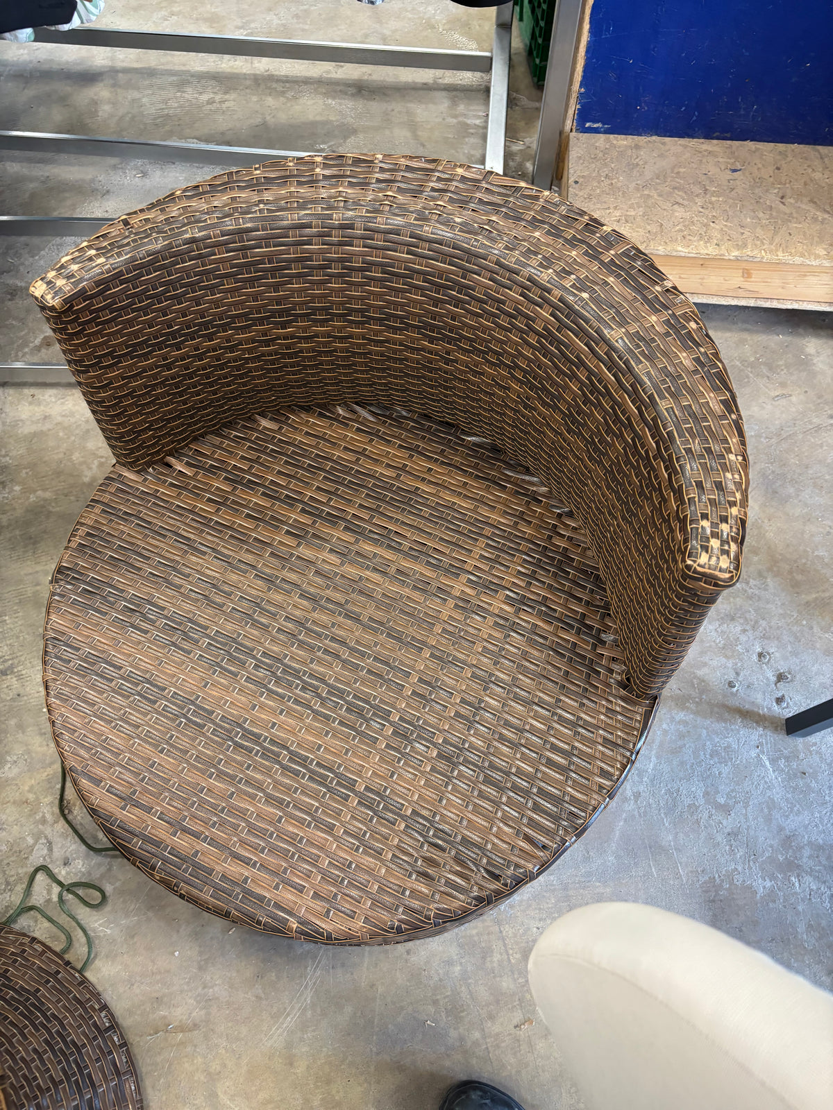 3 Piece Rattan Patio Bistro Set