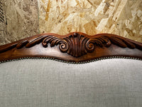 French Louis XV Style Upholstered King Size Bed