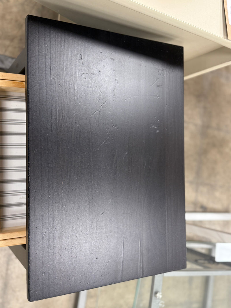 Small Matte Black Nightstand