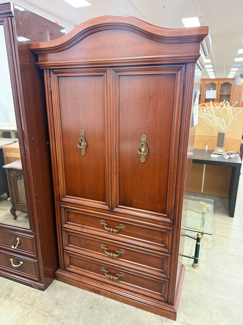 Old-Fashioned Mahogany Armoire
