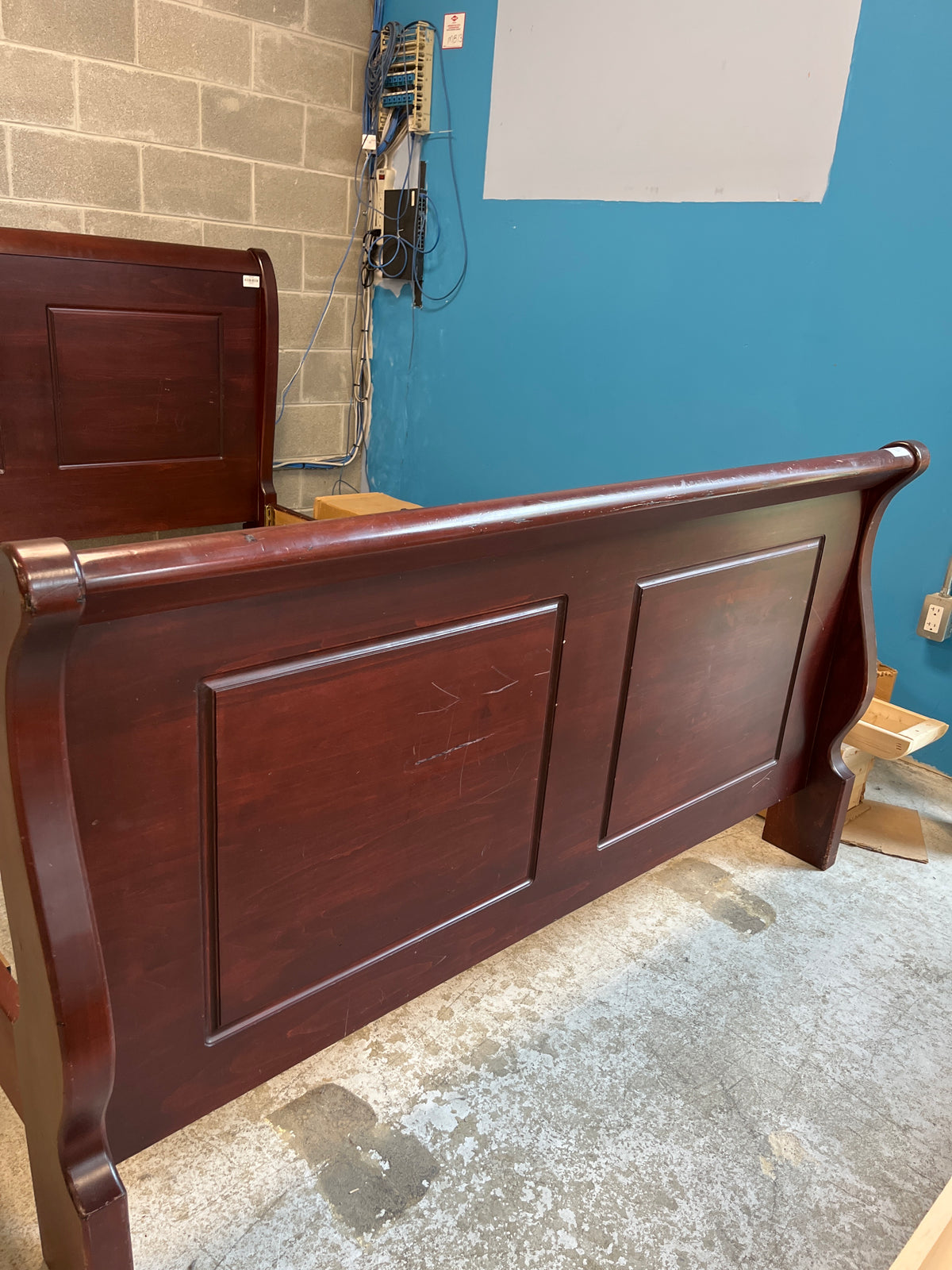 78"W Sleigh Bed Frame - King
