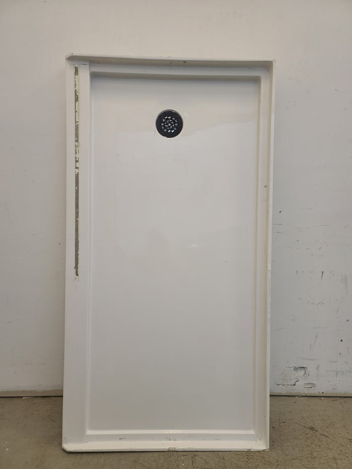32" x 60" White Shower Base