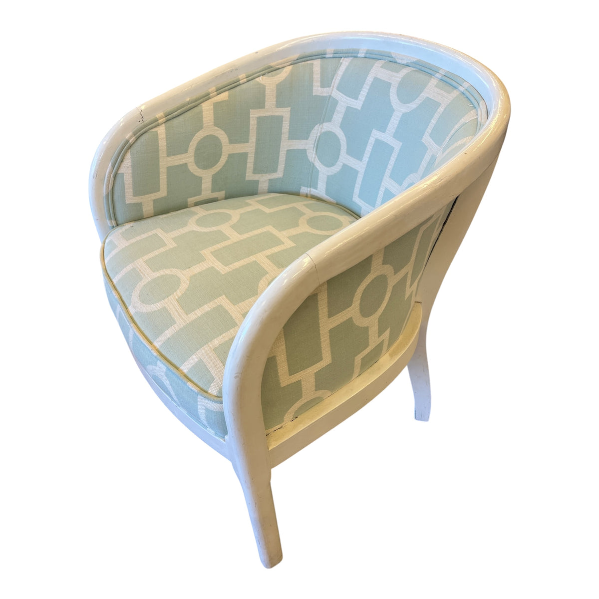 Mint Green Barrel Chair