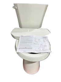 Classic Gerber White Porcelain Round Toilet Bowl + Tank