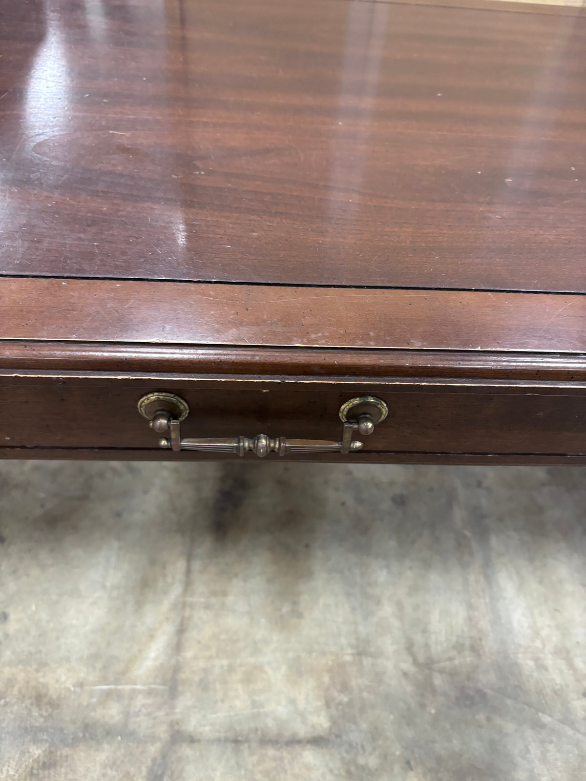 Dark Brown Wood Coffee Table