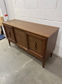 54 In. Wide Vintage Mid-Century Modern Style Wooden Cabinet