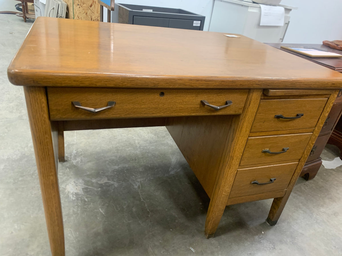 Solid Wood Desk With 4 Drawers