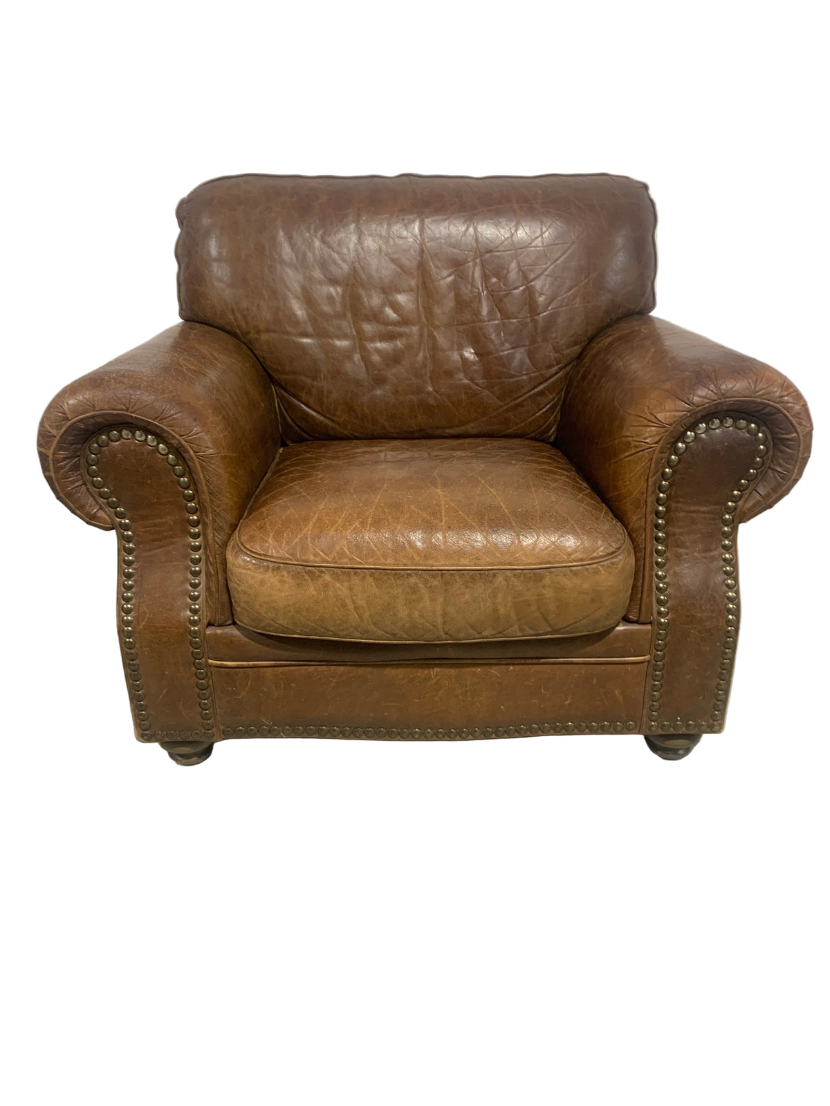 Brown Leather Armchair