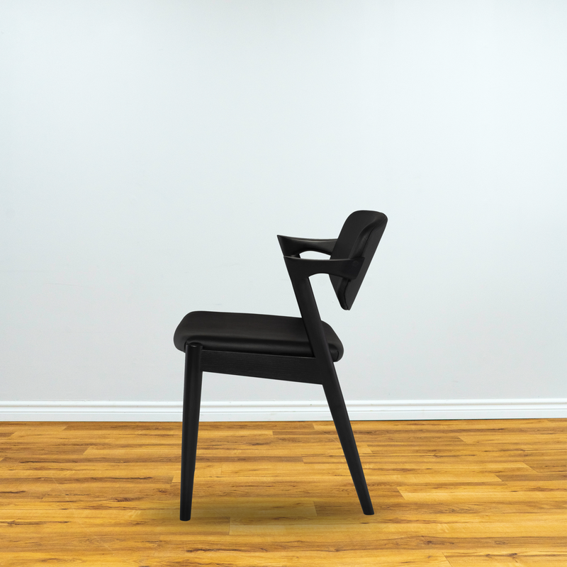 Kalli Dining Chair Black With Onyx Frame