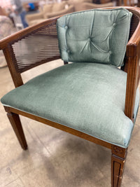 Light Emerald Rattan Lounge Chair