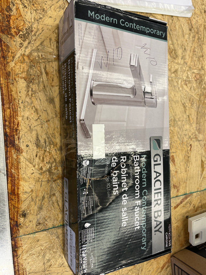 Glacier Bay Modern Contemporary Bathroom Faucet 4 in. Centerset
