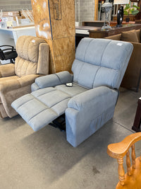 34"W Recliner Armchair in Grey Corduroy
