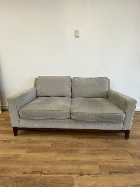Light Grey Modern Loveseat Sofa