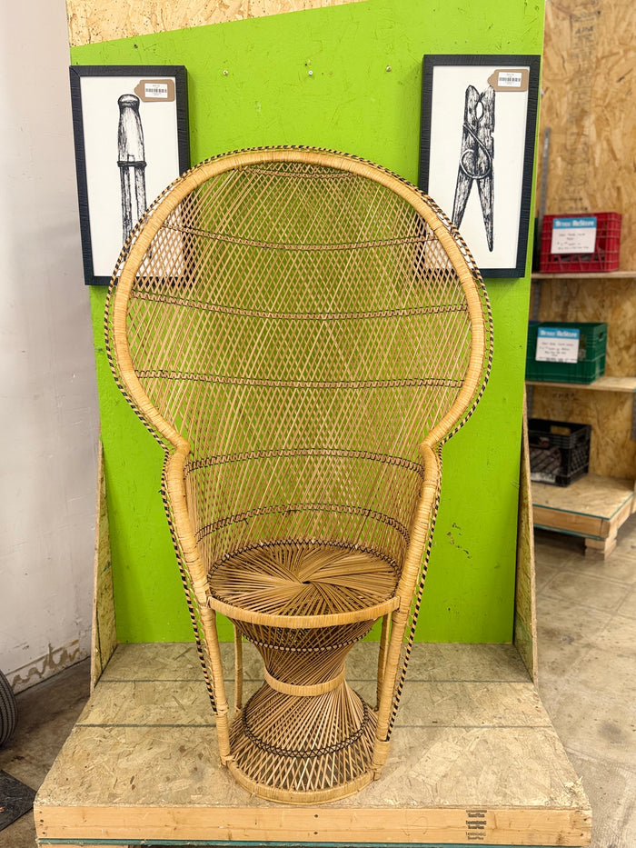 Rattan Boho Styled Peacock Chair