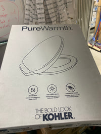 KOHLER Purewarmth heated elongated toilet seat in White