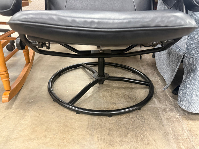 Black Leather Massage/Lounging Chair