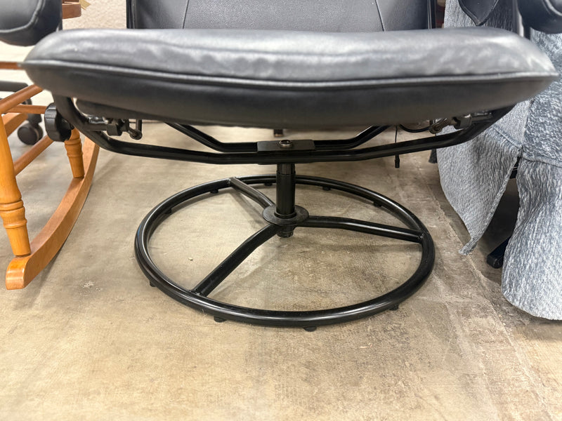 Black Leather Massage/Lounging Chair
