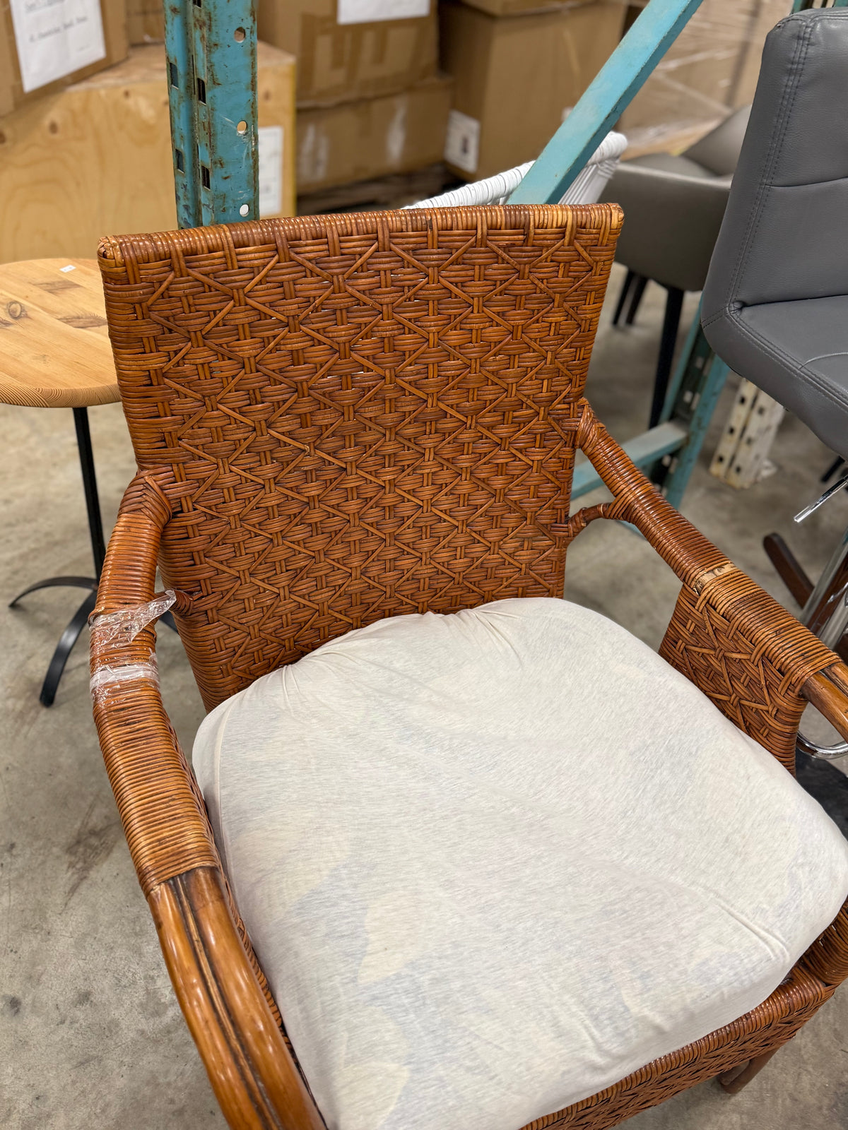 Boho-styled Wicker Armchair