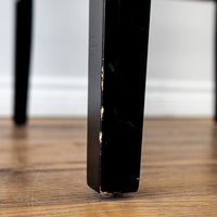 High Back Counter Stool in Brown Leather