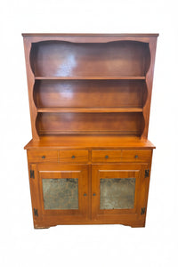 Vintage Maple Hutch Cabinet