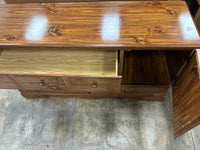 Vintage Wooden Dresser with Mirror