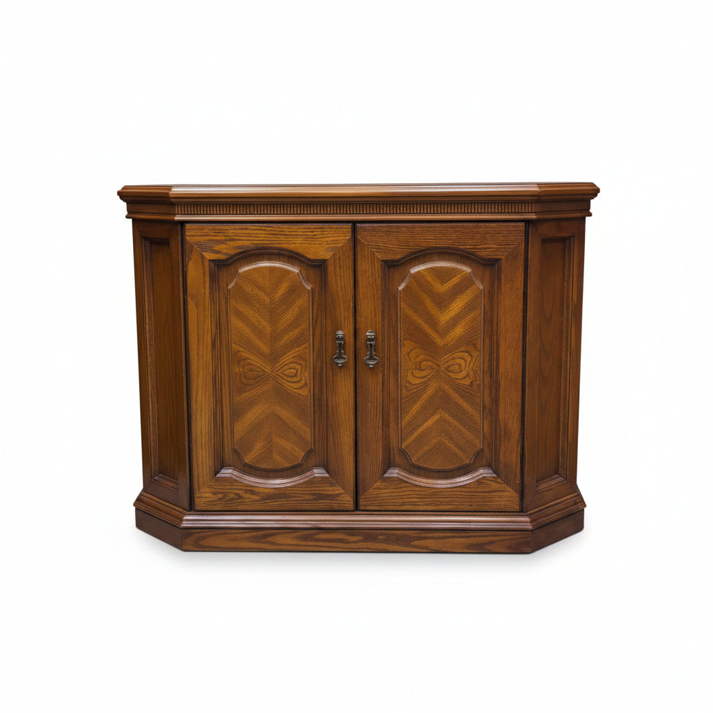 Medium Brown Wood Buffet Cabinet