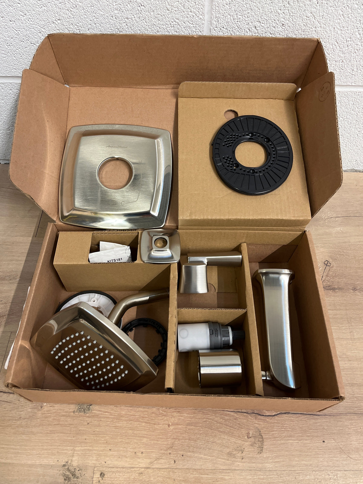 Tub and Shower Faucet Trim Kit Brushed Nickel