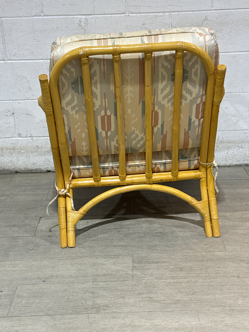 Rattan Bamboo Arm Chair