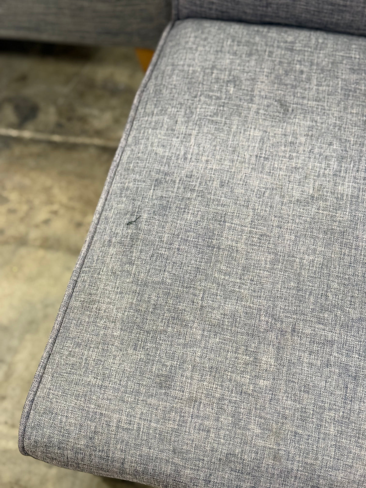 Small Grey Tufted Accent Chair