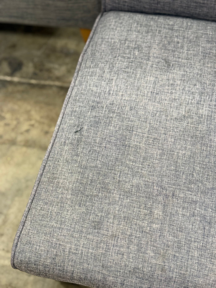 Small Grey Tufted Accent Chair