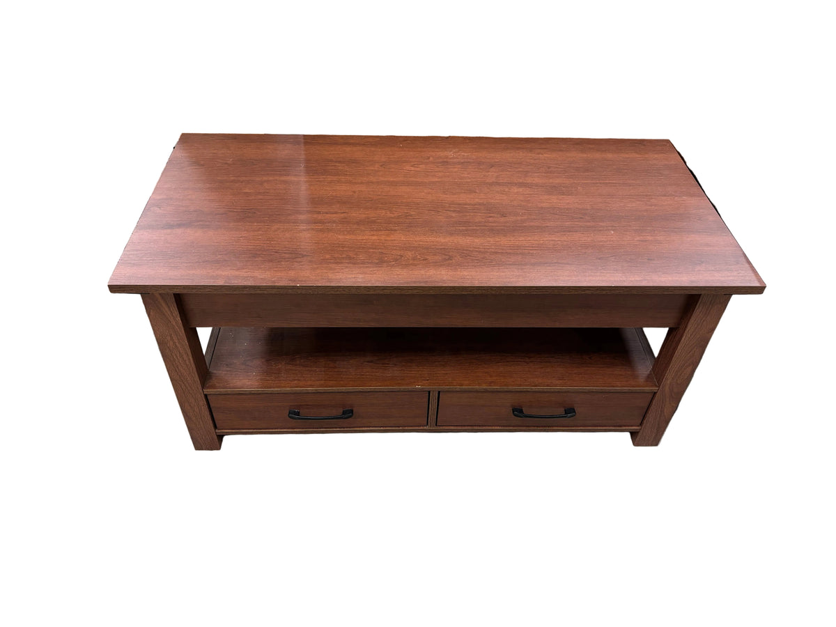 Rustic Brown Lift-Top Coffee Table