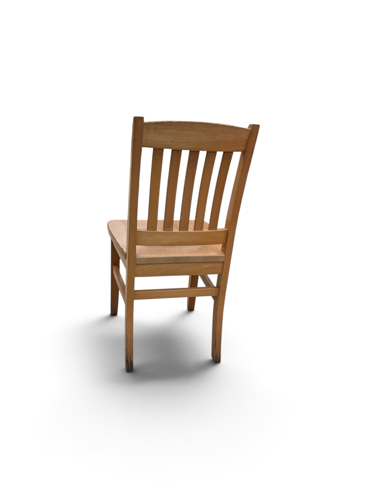 Wooden Restaurant Slat Back Chair