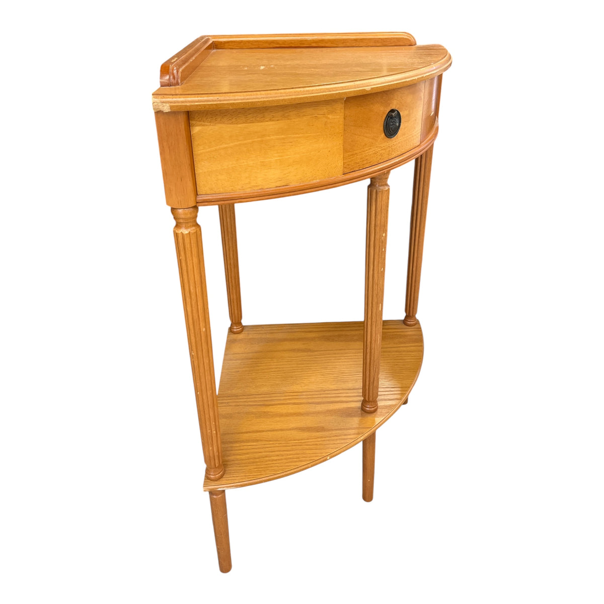 Pie-Cut Corner Side Table