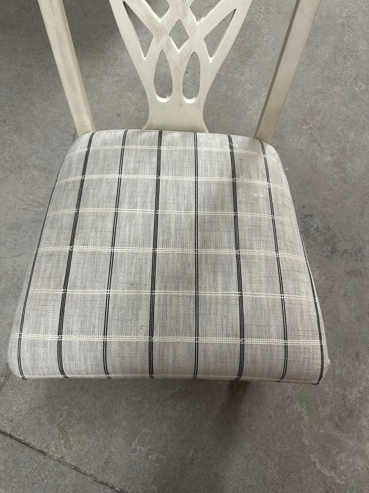 Dining table and six chairs