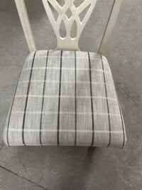 Dining table and six chairs