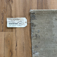 3x5-ft Desert Smoke Area Rug, Wool and Bamboo Silk, 2-0105302