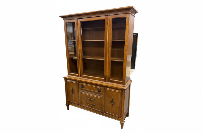Mid-Century Coffee Brown China Cabinet